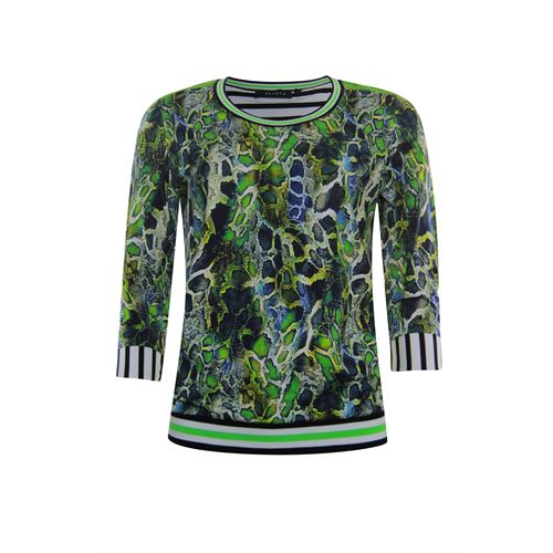 RS Sports ladieswear t-shirts & tops - sweater print with details. available in size  (blue,multicolor,olive)