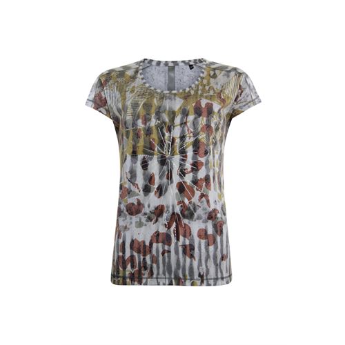 Poools ladieswear t-shirts & tops - t-shirt print. available in size  (off-white)
