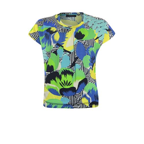 RS Sports ladieswear t-shirts & tops - blouson elastic s/s. available in size  (multicolor)