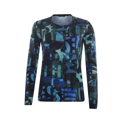 RS Sports dameskleding t-shirts & tops - t-shirt l/m. beschikbaar in maat  (blauw,groen,multicolor)
