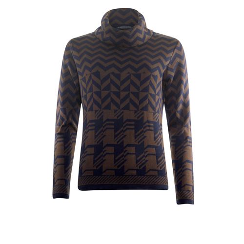 Roberto Sarto ladieswear pullovers & vests - pullover rolcollar l/s. available in size  (blue,brown,multicolor)