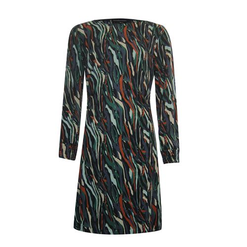 Anotherwoman dameskleding jurken - camo jurk. beschikbaar in maat  (blauw,bruin,multicolor,zwart)