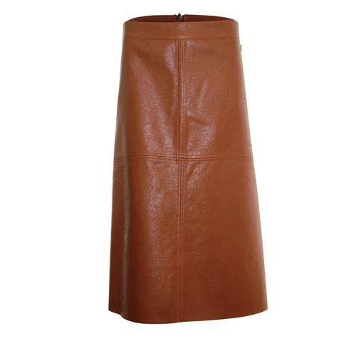 Anotherwoman dameskleding rokken - leatherlook rok. beschikbaar in maat 36 (bruin)