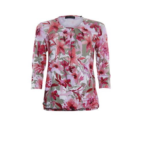 Roberto Sarto ladieswear t-shirts & tops - t-shirt three-quarter sleeve. available in size  (brown,multicolor,pink,red)