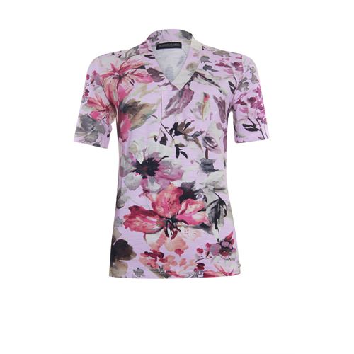 Roberto Sarto dameskleding t-shirts & tops - t-shirt v-hals. beschikbaar in maat  (multicolor,roze)