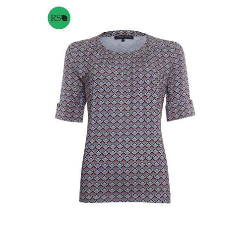 Roberto Sarto dameskleding t-shirts & tops - t-shirt met ronde hals. beschikbaar in maat  (multicolor)