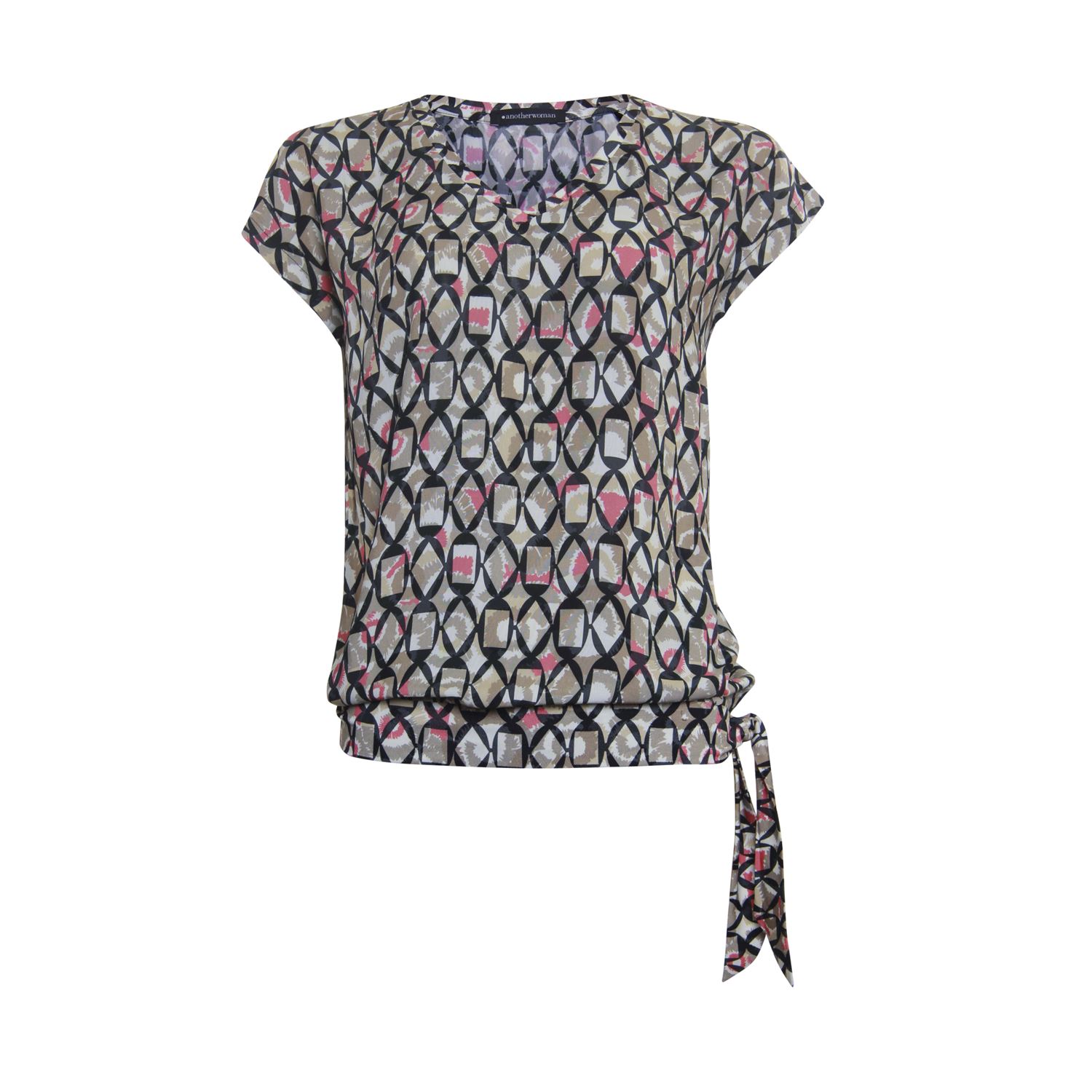 uitzetten Prooi Grote hoeveelheid Anotherwoman T-shirt met strik - Shop Anotherwoman dameskleding online