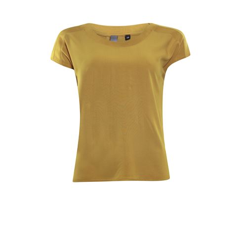 Poools dameskleding t-shirts & tops - t-shirt fabric mix. beschikbaar in maat 46 (geel)