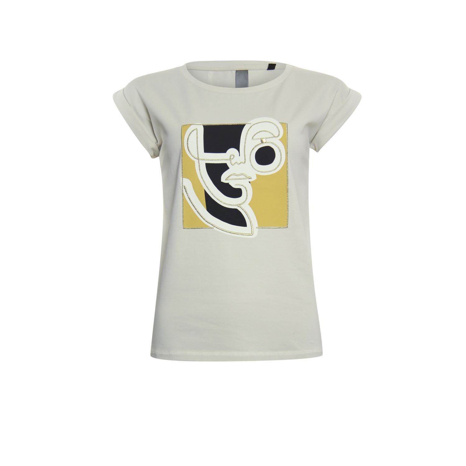 Ineenstorting Zachtmoedigheid ontwerp Poools T-shirt art print - Shop Poools dameskleding online