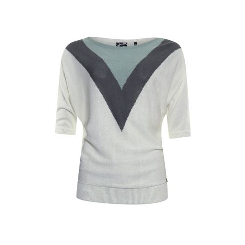 Poools ladieswear pullovers & vests - sweater contrast. available in size  (green)