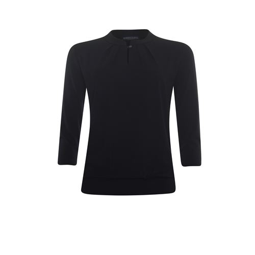 Roberto Sarto ladieswear t-shirts & tops - blouson stand-up collar, 3/4 sleeves. available in size 38 (black)