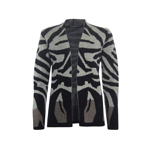 Roberto Sarto ladieswear pullovers & vests - cardigan v-neck in a animal design. available in size  (multicolor)