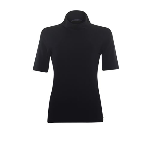 Roberto Sarto ladieswear t-shirts & tops - t-shirt rollcollar with short sleeves. available in size  (black)