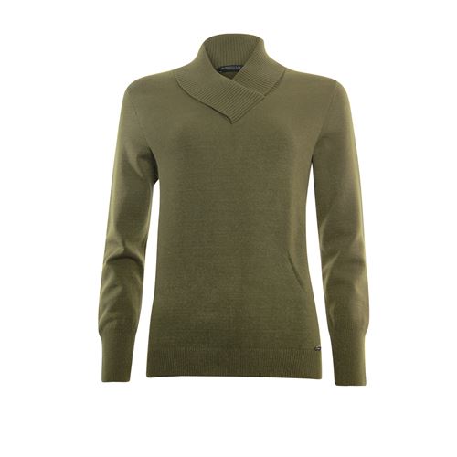 Roberto Sarto ladieswear pullovers & vests - pullover shawl collar. available in size 40 (olive)