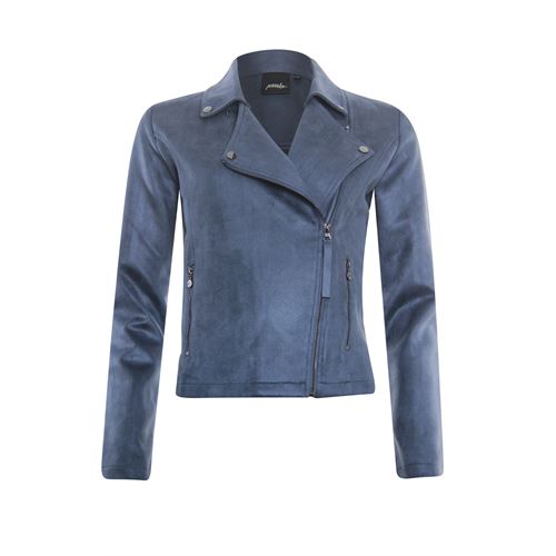 Poools dameskleding jassen & blazers - jasje biker. beschikbaar in maat 36,38,40,42,44,46 (blauw)