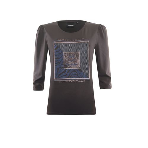 Poools dameskleding t-shirts & tops - t-shirt square. beschikbaar in maat 42 (bruin)