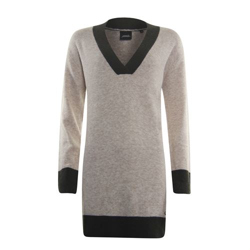 Poools dameskleding truien & vesten - sweater contrast. beschikbaar in maat 38,40,42,44 (ecru)