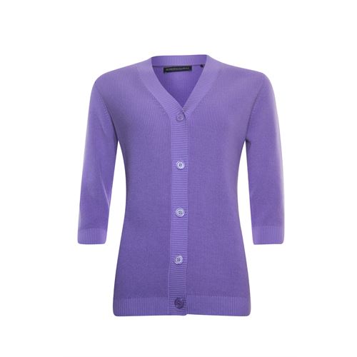 Roberto Sarto ladieswear pullovers & vests - cardigan v-neck short sleeves. available in size 38,40,42,44,46,48 (purple)