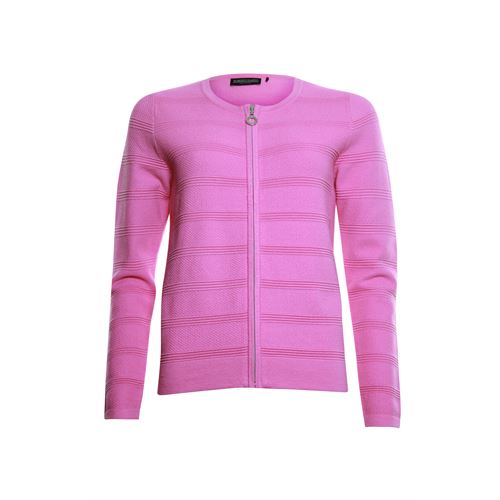 Roberto Sarto ladieswear pullovers & vests - cardigan o-neck with zipper. available in size  (pink)