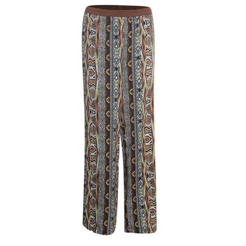 Roberto Sarto ladieswear trousers - pants printed. available in size 44 (brown,multicolor)