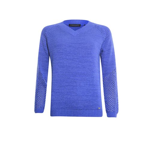 Roberto Sarto ladieswear pullovers & vests - pullover v-neck. available in size 38 (blue)