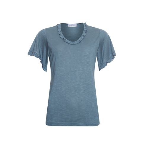 Anotherwoman dameskleding t-shirts & tops - t-shirt volant mouw. mix 36,38,44 (blauw)