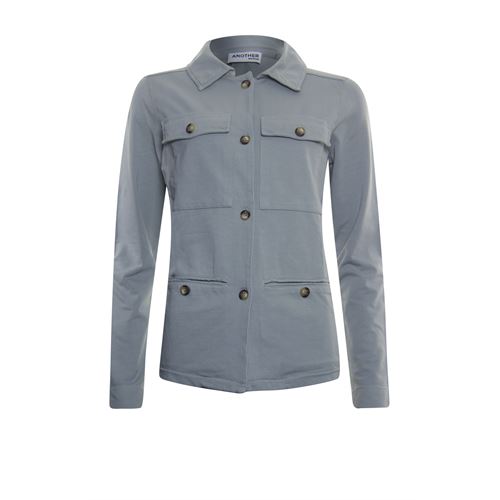 Anotherwoman ladieswear coats & jackets - cardigan washed sweat l/s. available in size 36,38,40,42,44,46 (blue)