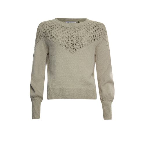 Anotherwoman ladieswear pullovers & vests - pullover open knit o-neck l/s. available in size 36,38,40,42,44,46 (brown)