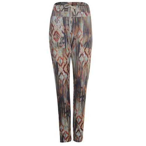 Anotherwoman ladieswear trousers - pants sweatstyle print. available in size 44 (blue,brown,multicolor,red)