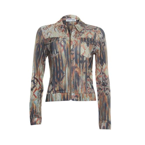 Anotherwoman ladieswear coats & jackets - jacket sweatstyle print l/s. available in size 36,40,42,46 (blue,brown,multicolor,red)