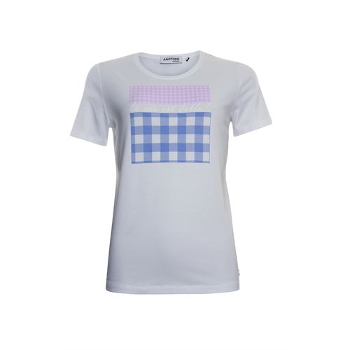 Anotherwoman dameskleding t-shirts & tops - t-shirt voorpand artwork k/m. mix 44 (multicolor,wit)