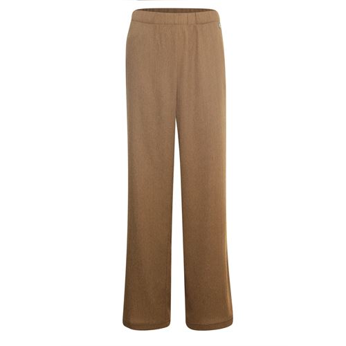 Anotherwoman dameskleding broeken - pants geweven crincle elastische taille. mix 38 (bruin)