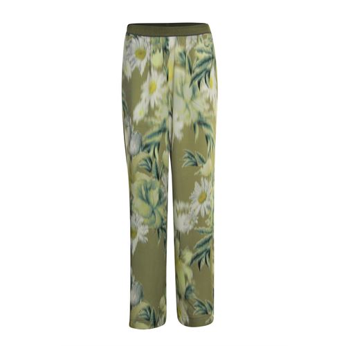 Anotherwoman ladieswear trousers - wide printed pants elastic. available in size 46 (multicolor)