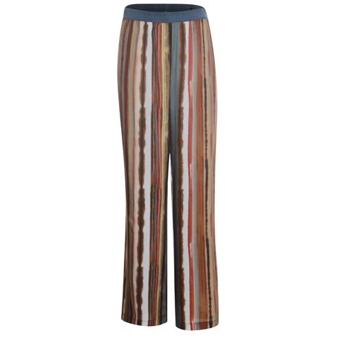 Anotherwoman ladieswear trousers - wide printed pants elastic. available in size 38,40,42,44,46 (multicolor)