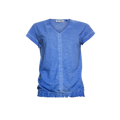 Anotherwoman dameskleding t-shirts & tops - t-shirt met v-hals. mix 38,40,42,44,46 (blauw)