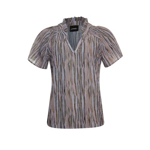 Poools dameskleding blouses & tunieken - blouse seersucker. beschikbaar in maat 36,38,40,42,46 (multicolor)