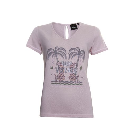 Poools dameskleding t-shirts & tops - t-shirt palms. mix  (roze)