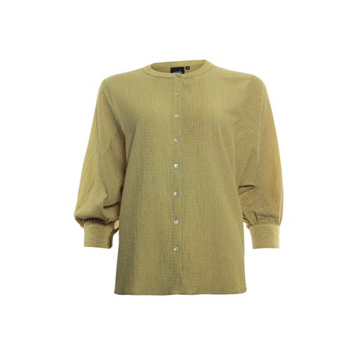 Poools dameskleding blouses & tunieken - blouse structure. beschikbaar in maat 38,40,44 (olijf)