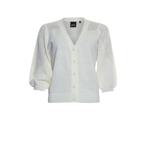 Poools ladieswear pullovers & vests - cardigan ajour parts. available in size 36,38,40,42,44,46 (off-white)