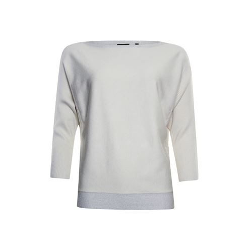 Poools dameskleding truien & vesten - sweater rib. beschikbaar in maat 40,46 (ecru)