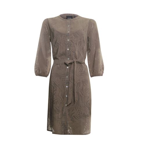 Poools dameskleding jurken - dress burned out. beschikbaar in maat 36,38,40,42,44,46 (bruin)