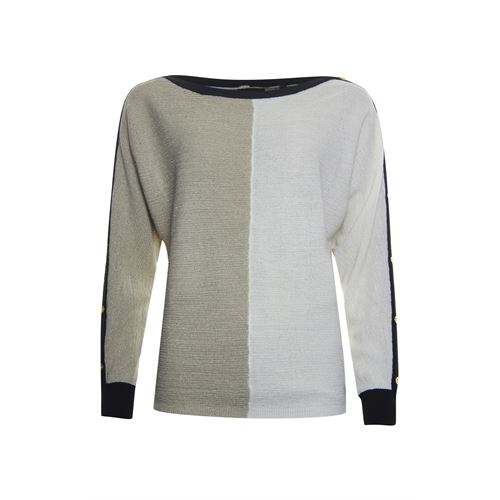 Poools dameskleding truien & vesten - sweater 2 col.. beschikbaar in maat 36,38,40 (bruin)