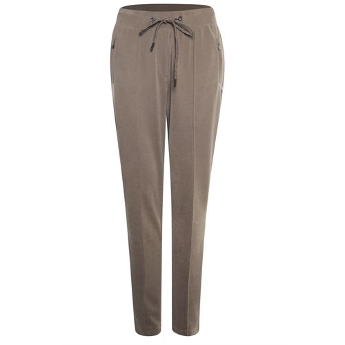 Poools ladieswear trousers - jog pant. available in size 36 (brown)
