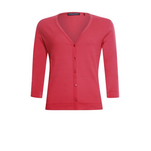 Roberto Sarto ladieswear pullovers & vests - cardigan v-neck 3/4 sleeves. available in size 38,40,42,44,46,48 (red)