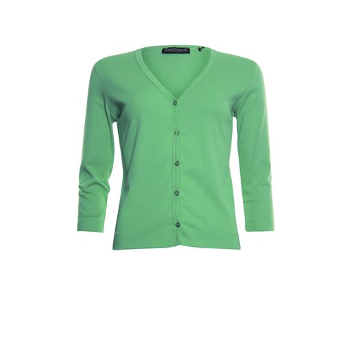 Roberto Sarto dameskleding truien & vesten - vestje met v-hals en 3/4 mouw. beschikbaar in maat 38,40,42,44,46,48 (groen)