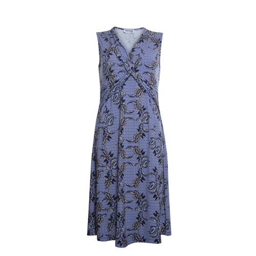 Anotherwoman ladieswear dresses - dress v-neck with allover print. available in size 36,38,40,42,44,46 (multicolor)