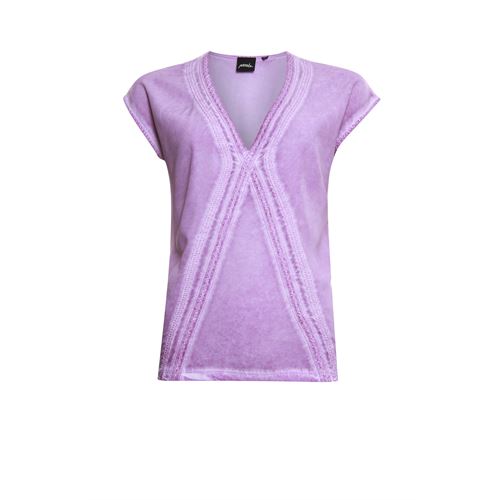 Poools dameskleding t-shirts & tops - t-shirt tapes. beschikbaar in maat 36,38,40,42,44,46 (roze)