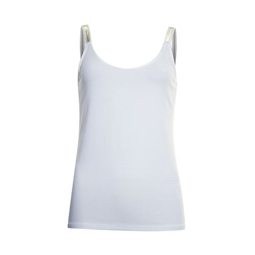 Poools dameskleding t-shirts & tops - top plain. beschikbaar in maat 36,38,40,42,44,46 (wit)