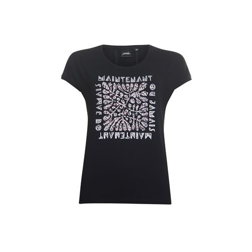 Poools dameskleding t-shirts & tops - t-shirt maintenant. beschikbaar in maat 36,38,40,42,44,46 (zwart)