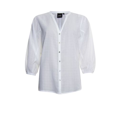 Poools dameskleding blouses & tunieken - blouse plain. beschikbaar in maat 38,40,42,44,46 (wit)